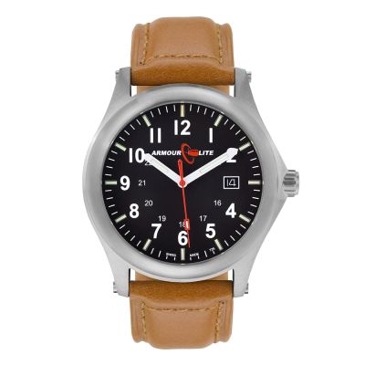 brown armourlite field series al121 with nra caseback