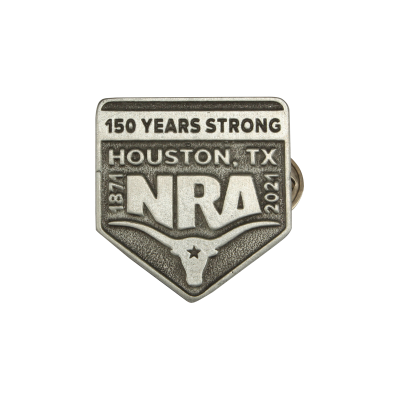houston lapel pin silver